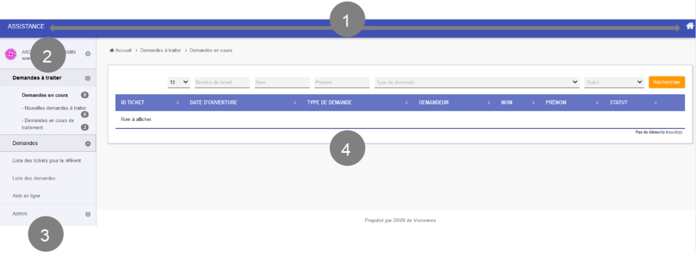 Joget Assistance interface Référents